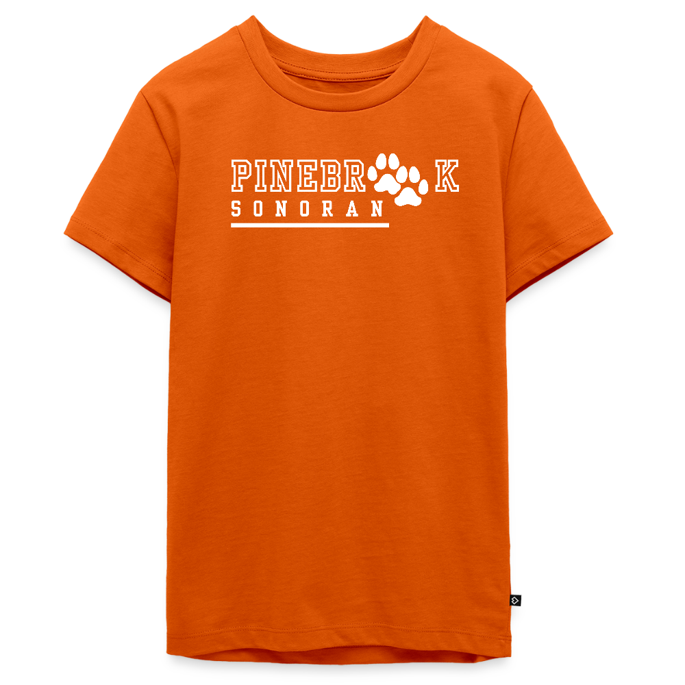 Youth Short Sleeve T-Shirt - Sonoran - Pinebrook Elementary - orange