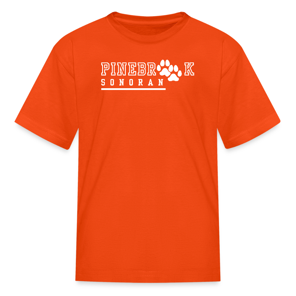 Youth Short Sleeve T-Shirt - Sonoran - Pinebrook Elementary - orange