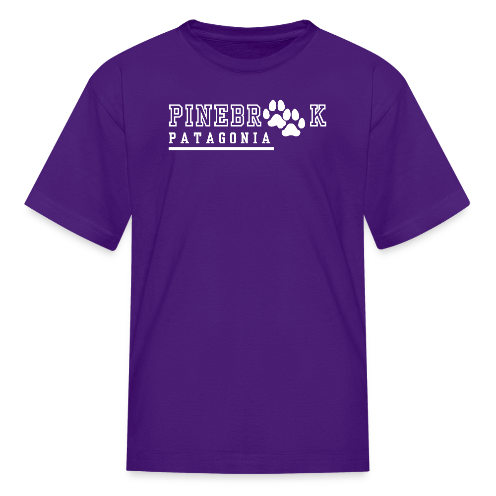 Youth Short Sleeve T-Shirt - Patagonia - Pinebrook Elementary - purple