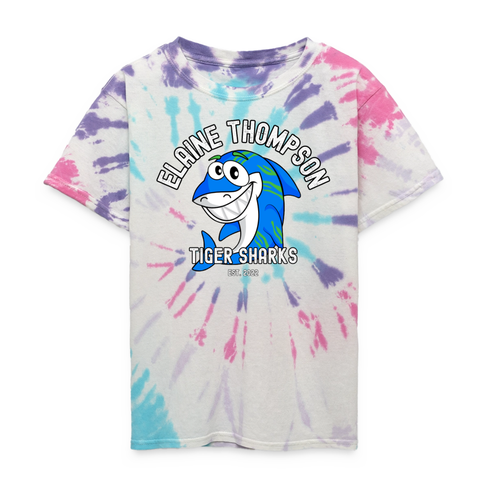 Kid's Tie Dye T-Shirt - Elaine Thompson - Pastel Spiral