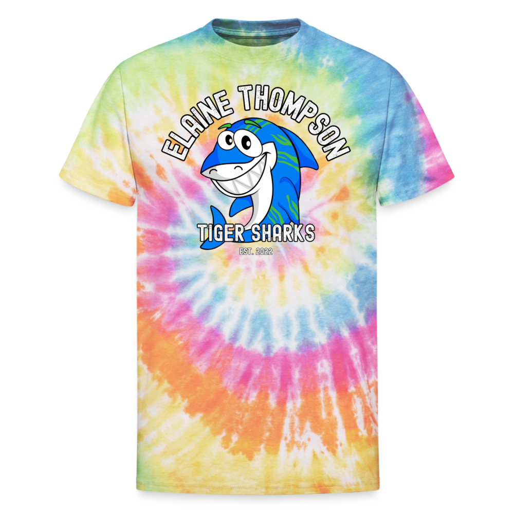 Unisex Tie Dye T-Shirt - Elaine Thompson - rainbow
