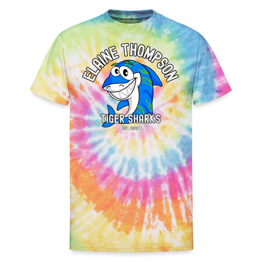 Unisex Tie Dye T-Shirt - Elaine Thompson - rainbow