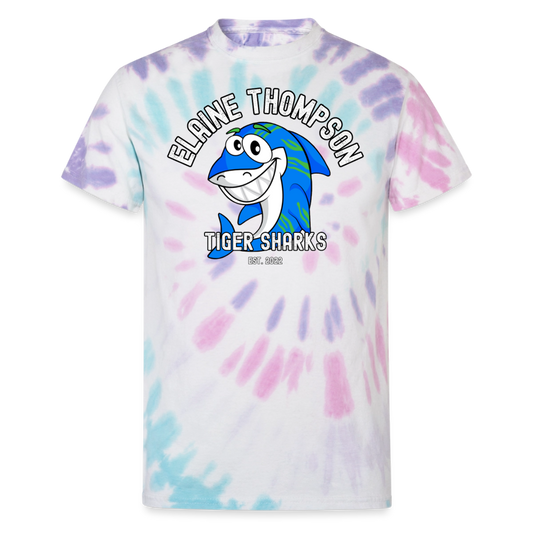 Unisex Tie Dye T-Shirt - Elaine Thompson - Pastel Spiral