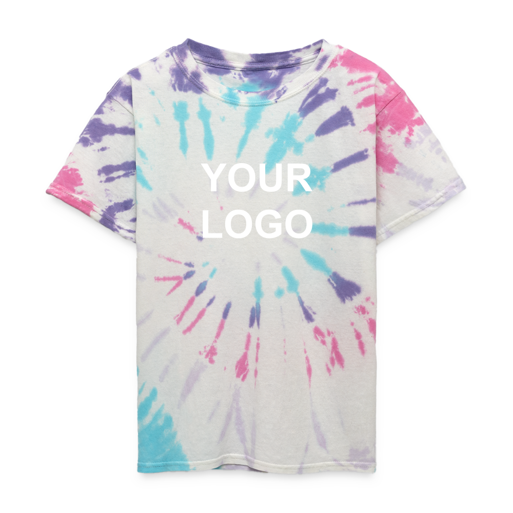 Kid's Tie Dye T-Shirt - Pastel Spiral